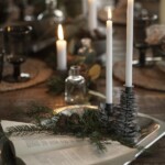 Tablett Blattmuster Silber